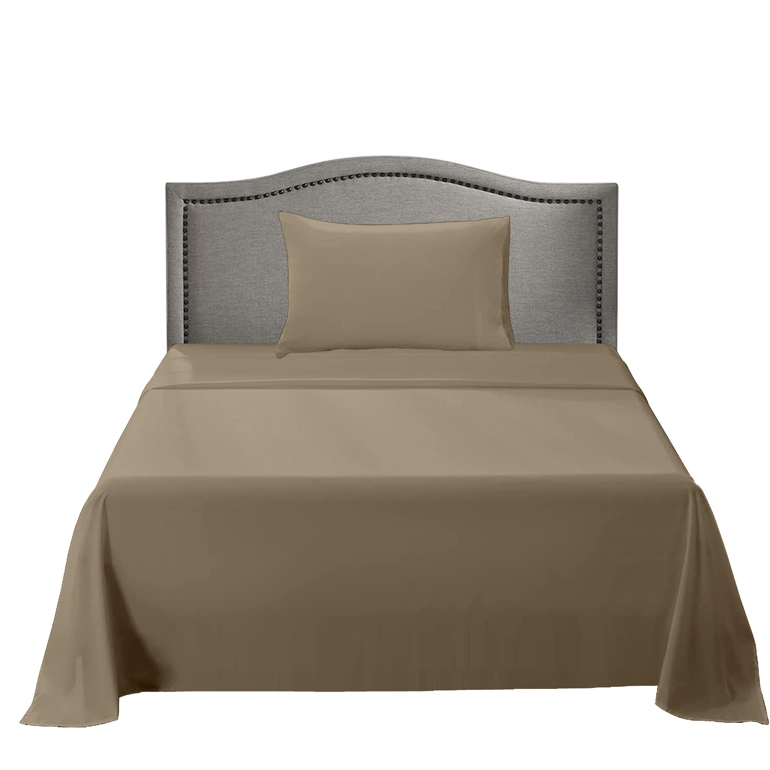 Hotel Linen Klub Bed Sheet Set – 100% Cotton 280 TC Sateen - Solid – White