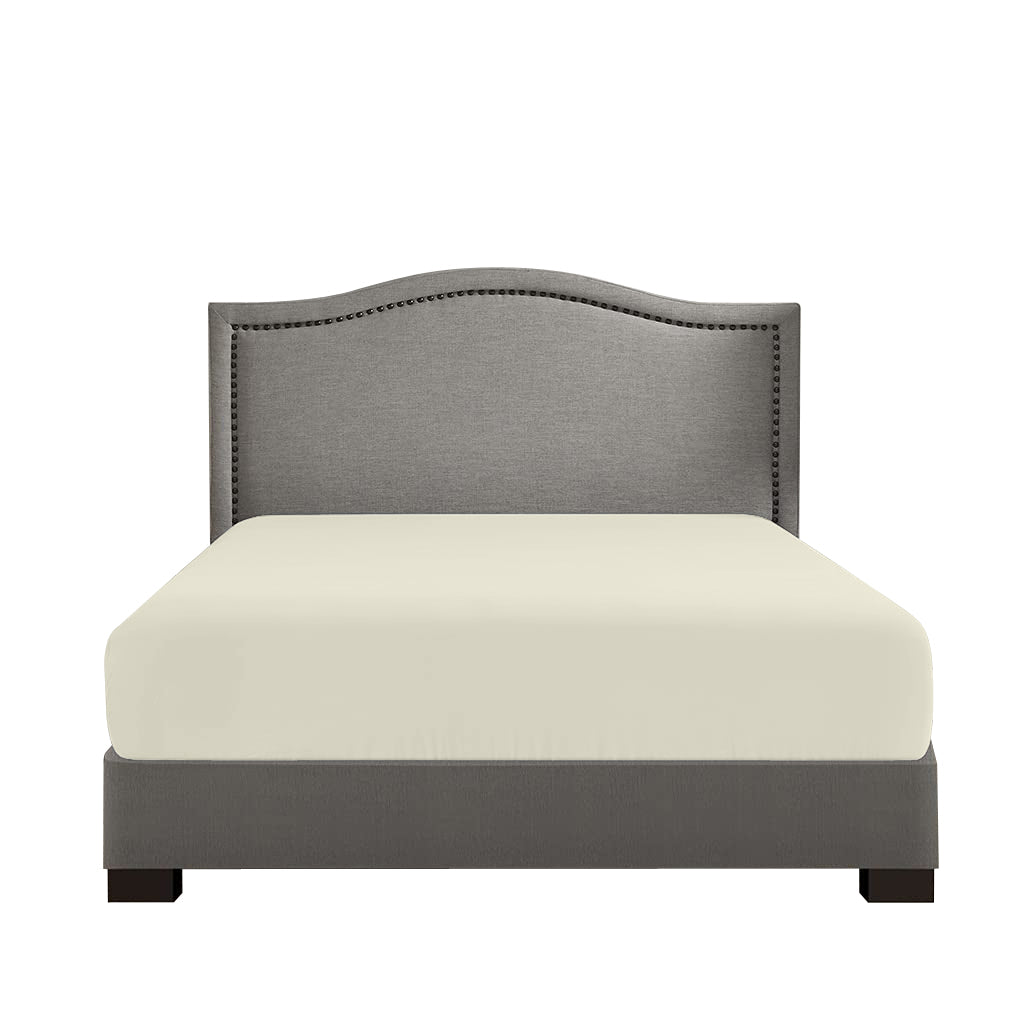 Hotel Linen Klub Fitted Sheet – 280 TC Cotton, Solid Dyed, Sateen Weave – White