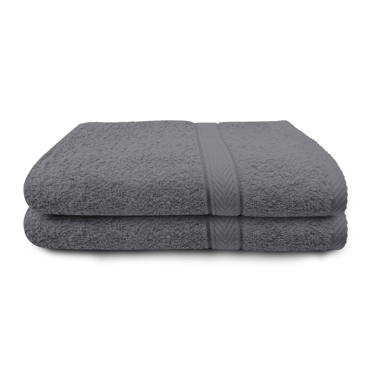 Grey 2 Pcs Set Hand Towel