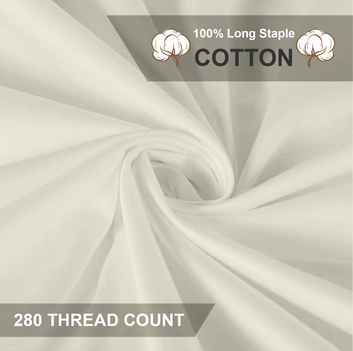 Cream Dyed Fitted Sheet