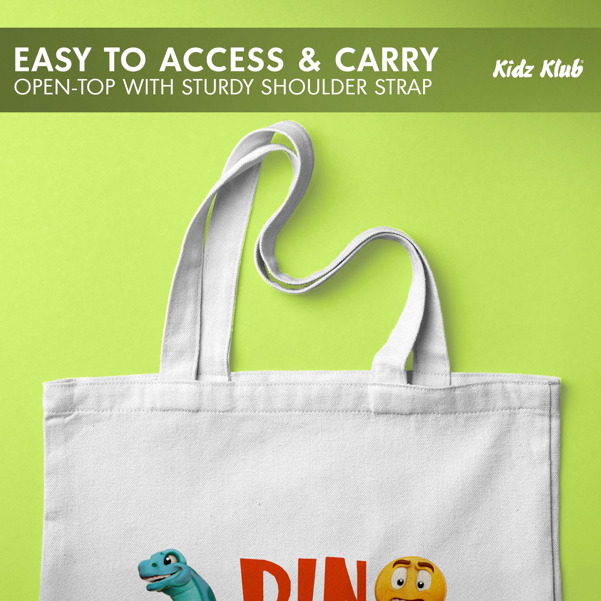 Kidz Klub Cotton Tote bag 40x40 Newmoji design - Pack of 4