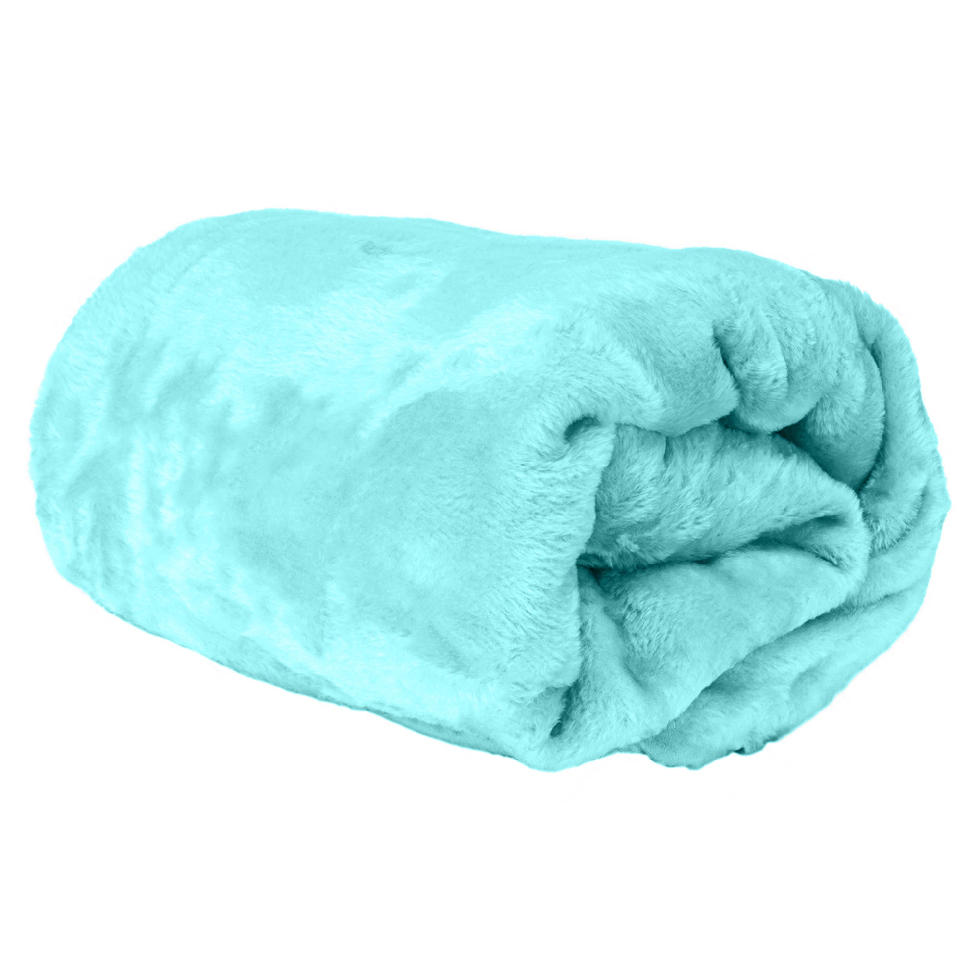 Hotel Linen Klub Micro Fleece Blanket – Ultra-Soft 260 GSM Flannel Throw for Warmth & Comfort - Aqua