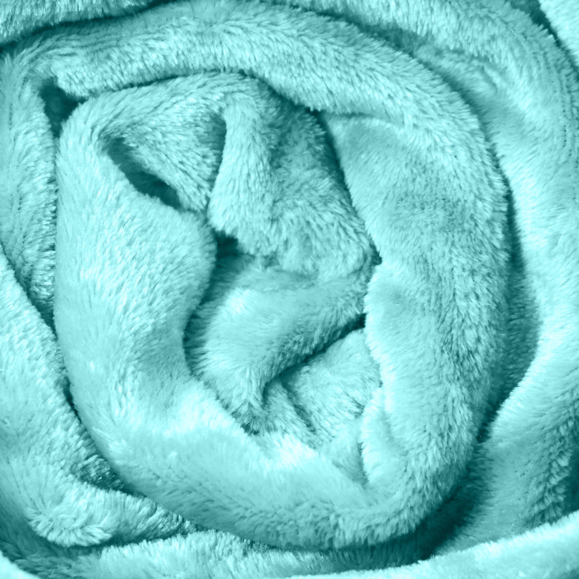 Hotel Linen Klub Micro Fleece Blanket – Ultra-Soft 260 GSM Flannel Throw for Warmth & Comfort - Aqua