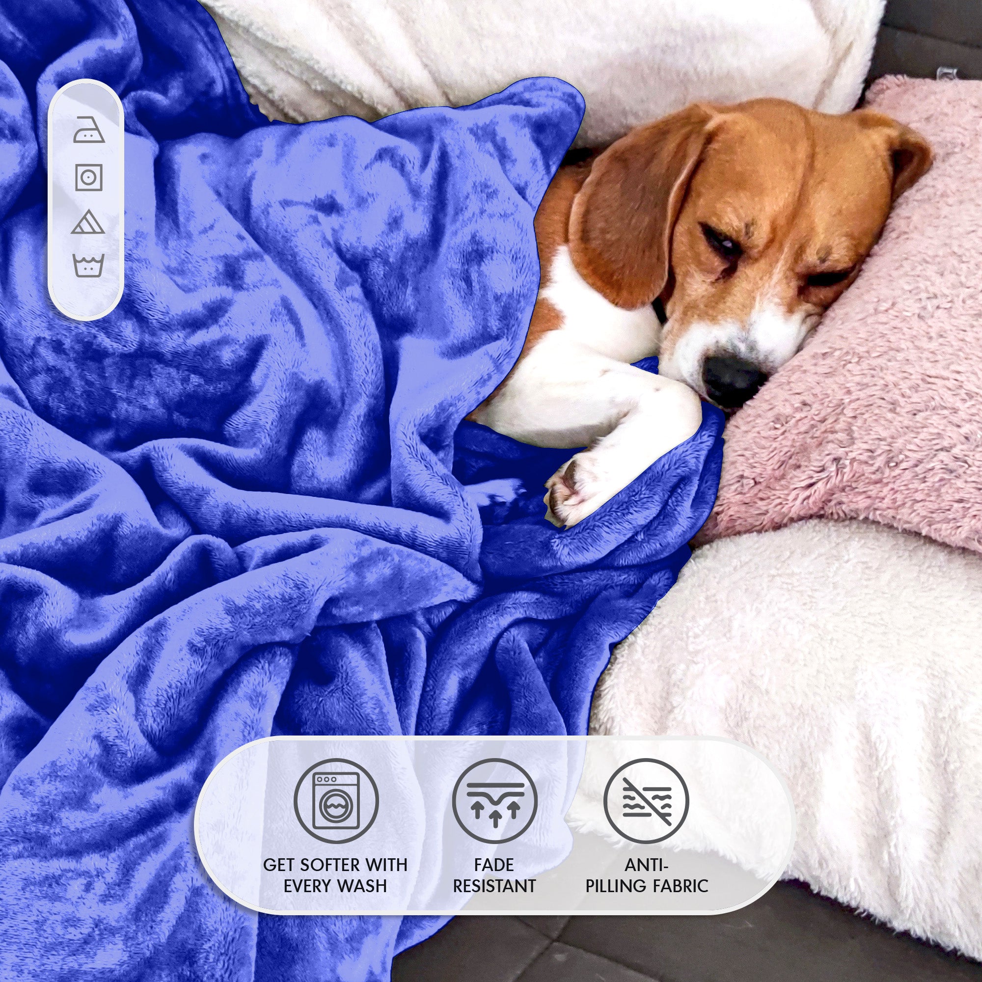 Hotel Linen Klub Micro Fleece Blanket – Ultra-Soft 260 GSM Flannel Throw for Warmth & Comfort - Lavender