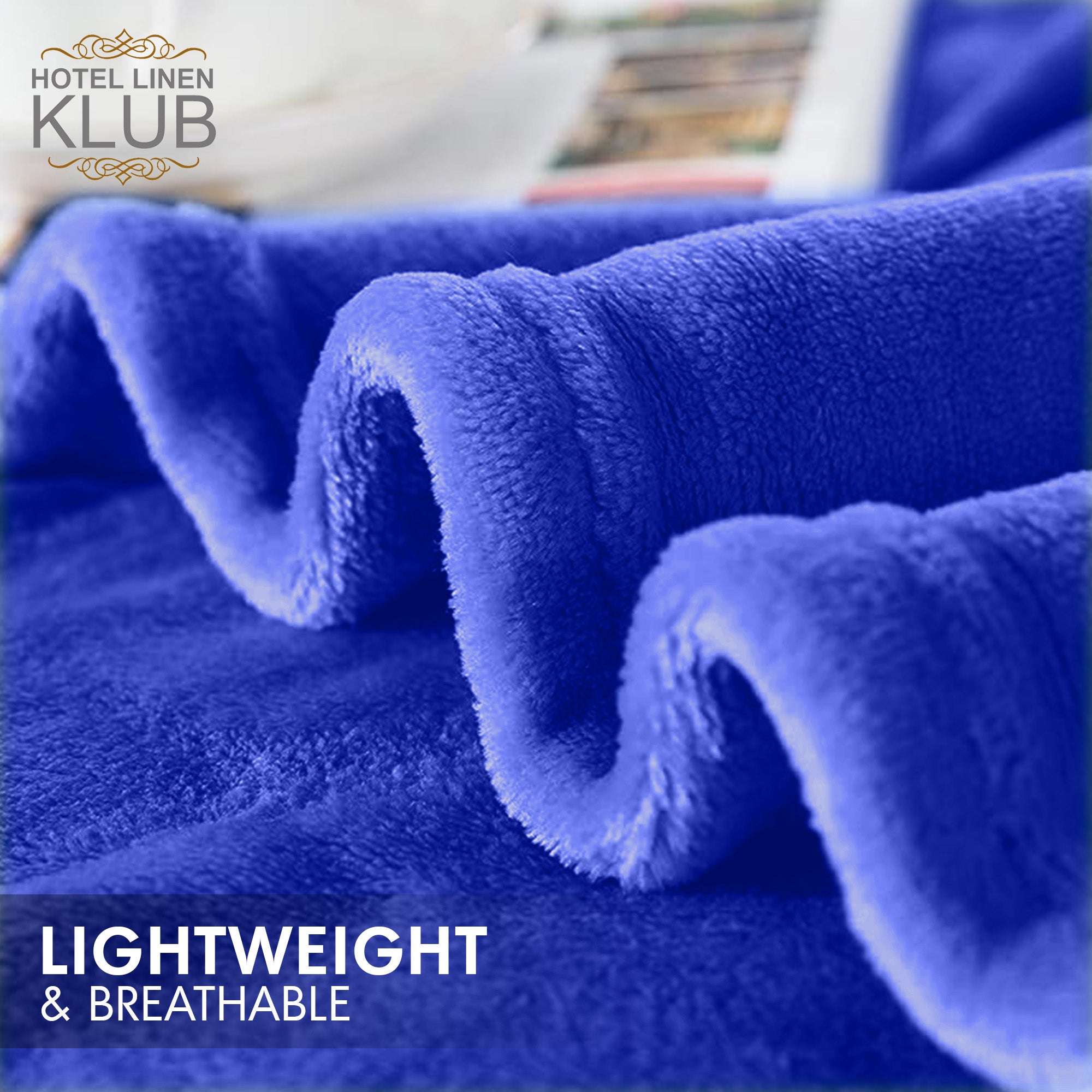 Hotel Linen Klub Micro Fleece Blanket – Ultra-Soft 260 GSM Flannel Throw for Warmth & Comfort - Lavender