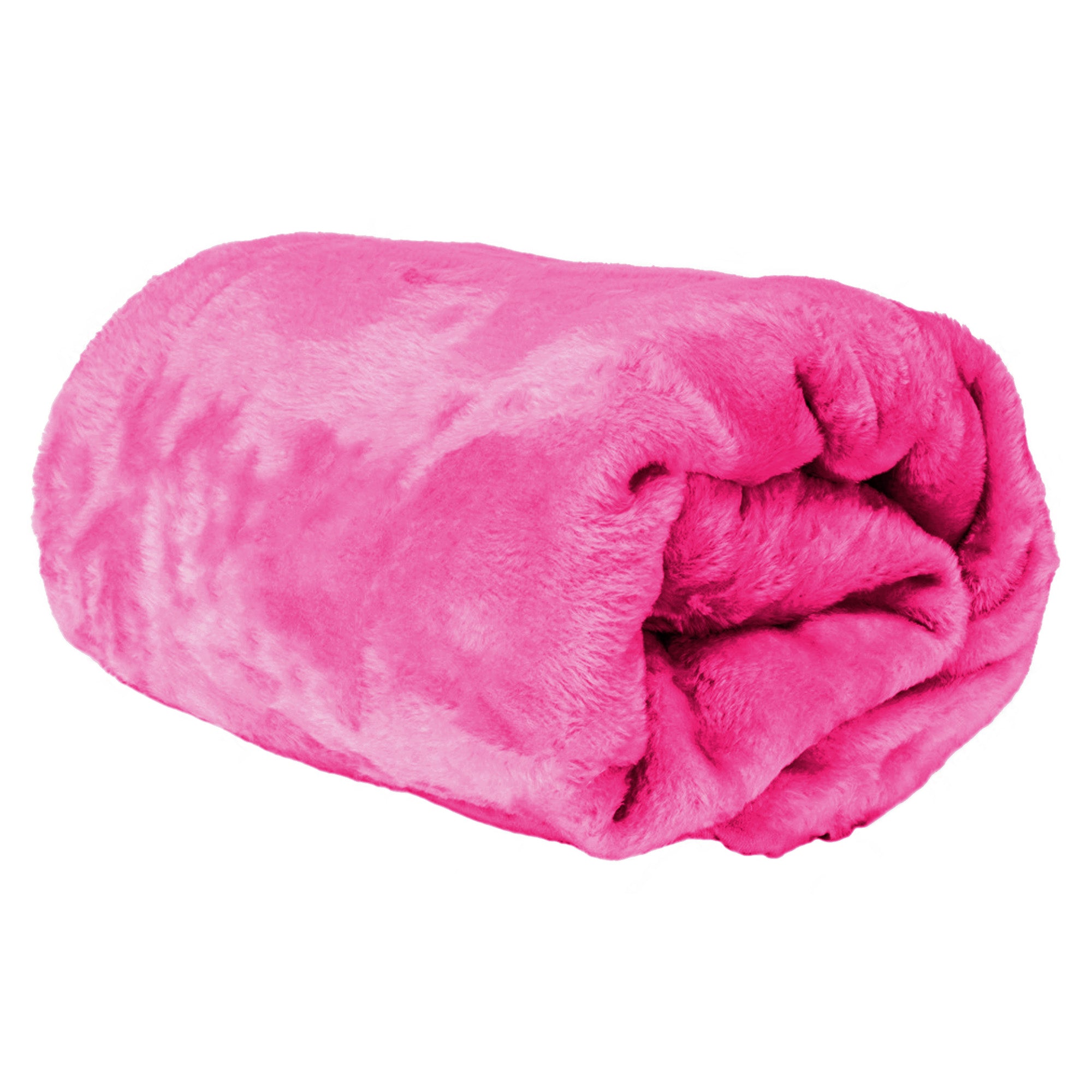 Hotel Linen Klub Micro Fleece Blanket – Ultra-Soft 260 GSM Flannel Throw for Warmth & Comfort - Fuschia Pink