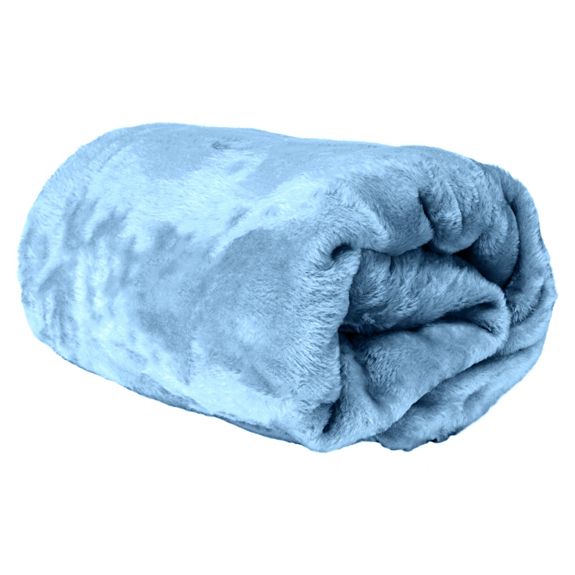 Hotel Linen Klub Micro Fleece Blanket – Ultra-Soft 260 GSM Flannel Throw for Warmth & Comfort - Metallic Blue