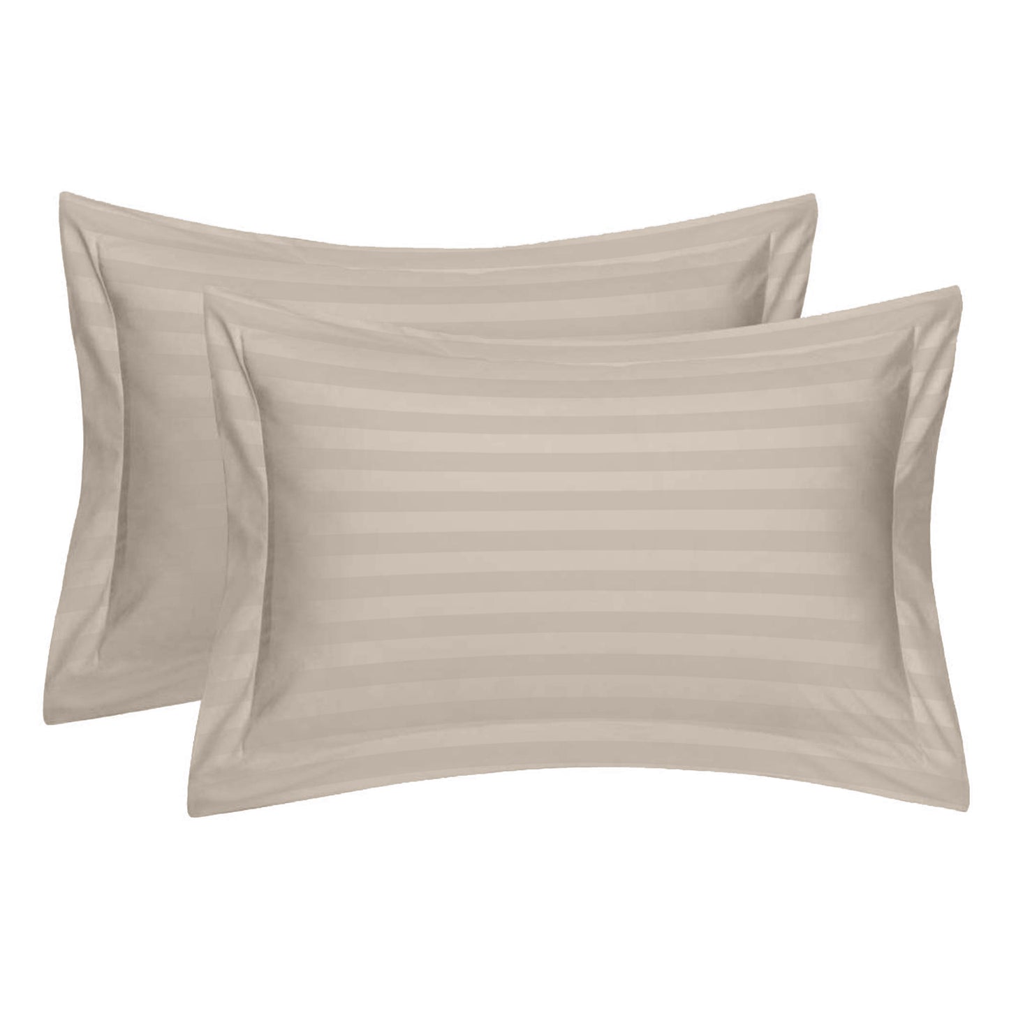 Ivory Stripe Sateen Oxford Pillowcase