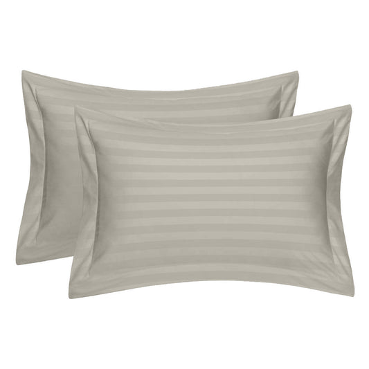 Stone Stripe Sateen Oxford Pillowcase