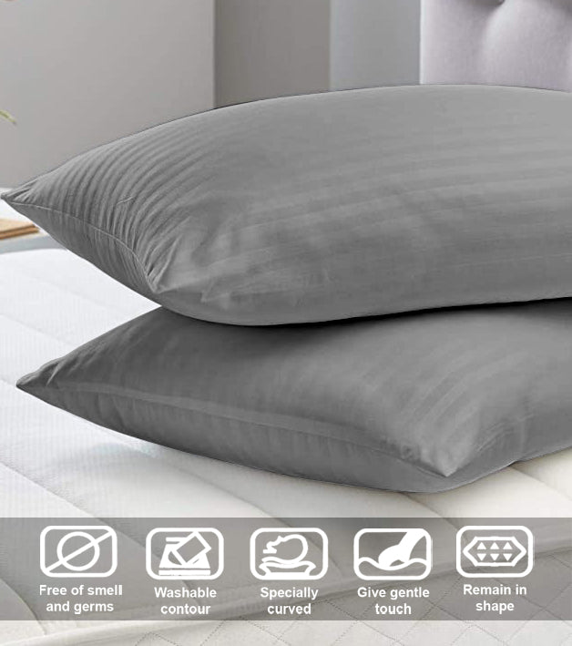 Silver Stripe Standered Sateen Pillowcase