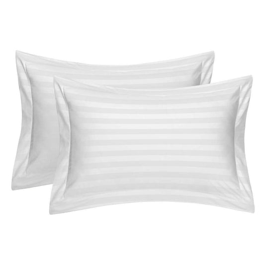 White Stripe Sateen Oxford Pillowcase